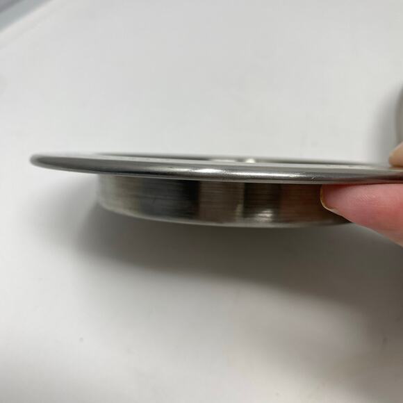 Bar tray and wine coaster “Cheers” in 6 languages silver chrome Home cocktail - Picture 5 of 6